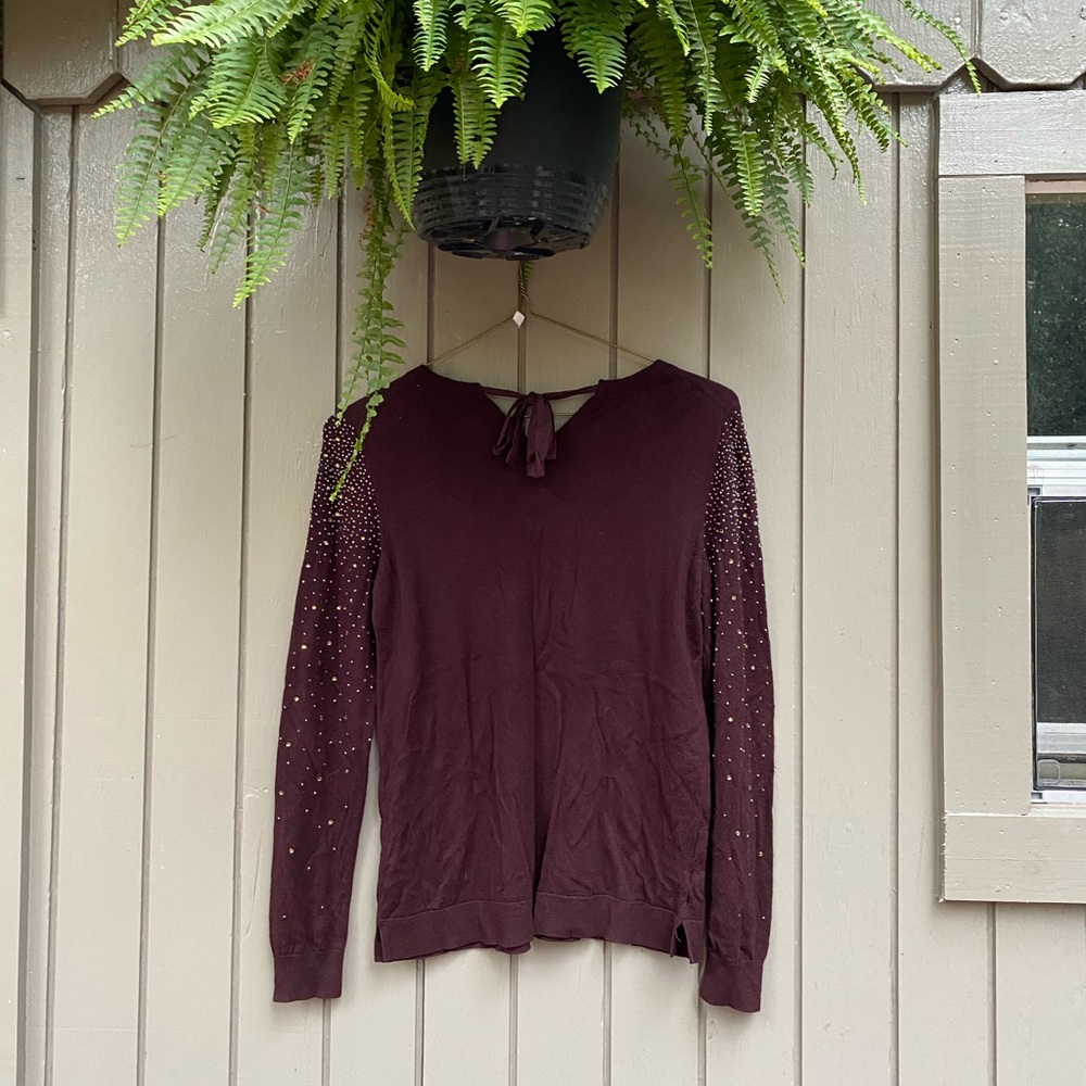 SOLD LOFT Embellished Sweater